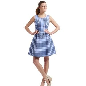 Vineyard Vines Blue and White Striped Dress